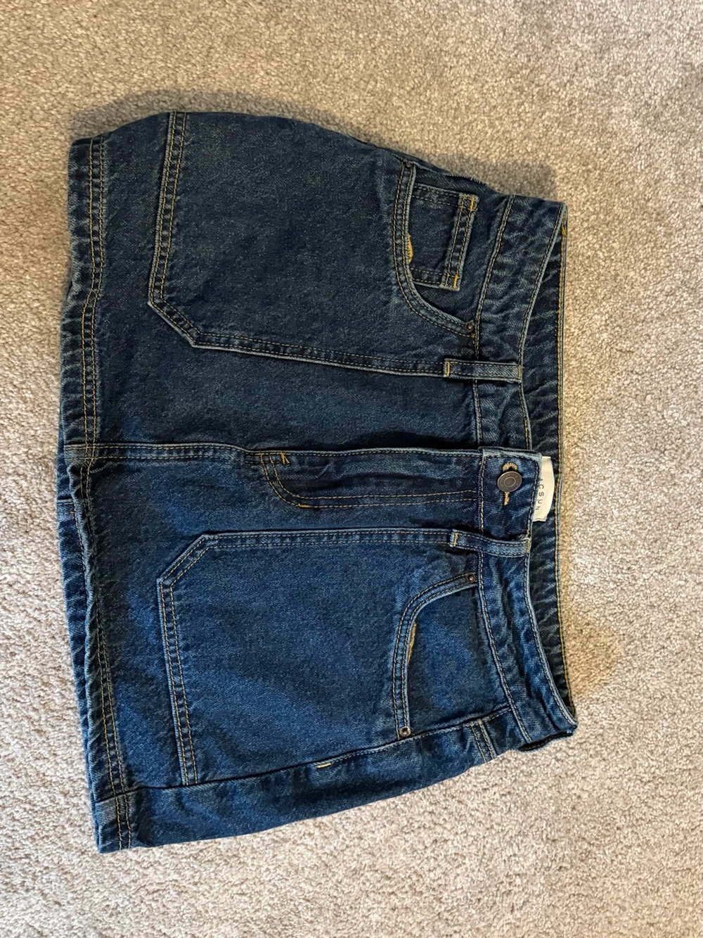 PacSun Dark Blue Denim Mini Skirt